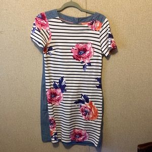 Joules Floral Striped Dress